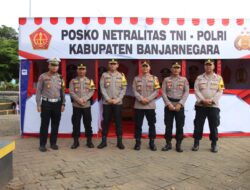 Polres Banjarnegara dan Kodim 0704 Dirikan Posko Netralitas TNI-Polri