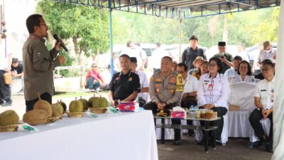 Promosikan Durian Lokal, Kapolres Lamandau dan Forkopimda Hadiri Kontes Durian