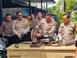 331 Knalpot Brong Dihancurkan Polrestabes Semarang