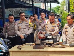 Ratusan Knalpot Brong di Semarang Ditindak, Polisi Ingatkan Dampak Negatifnya
