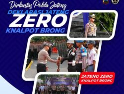Deklarasi Zero Knalpot Brong, Ditlantas Polda Jateng Dukung Pemilu Damai