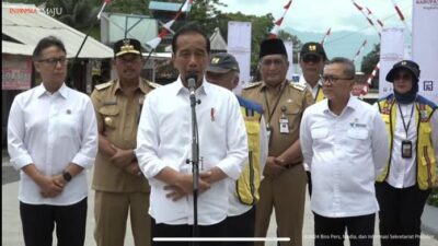 Presiden Jokowi Meresmikan Jalan Akses Evakuasi Gunung Merapi di Magelang