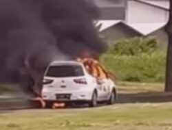 Ini Penjelasan Polisi Soal Viral Video Mobil Terbakar di Semarang