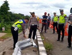 Tim TAA Polda Jateng Olah TKP Kecelakaan Bus New Shantika di Pemalang