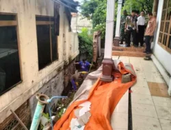 Akibat Hujan Deras, Talut Rumah Warga Petompon Semarang Longsor