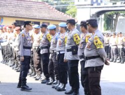 Wakapolres Rembang Pimpin Apel Konsolidasi Usai Pengamanan TPS