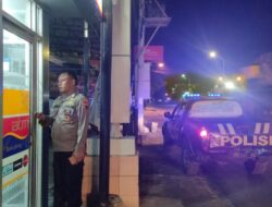Rutinitas Patroli BLP Dinihari Polsek Kragan Rembang ke Mesin ATM Hindari Kejahatan