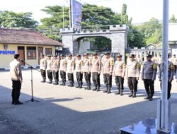 Wakapolres Rembang Pimpin Apel Bhabinkamtibmas Persiapan Pemungutan Suara Pemilu 2024