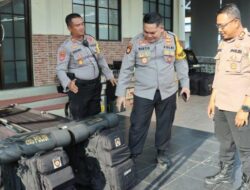 Dirsamapta Polda Jateng Sidak Kesiapan Peleton Dalmas Samapta Polres Tegal
