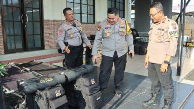 Dirsamapta Polda Jawa Tengah Sidak Kesiapan Peleton Dalmas Samapta Polres Tegal
