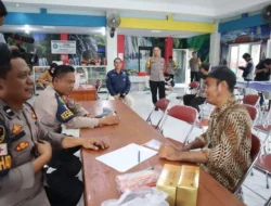 Antisipasi Petugas KPPS Bertumbangan, Polrestabes Semarang Beri Layanan Kesehatan