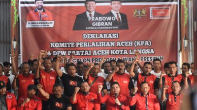 KPA Dan PA Wilayah Langsa Deklarasikan Dukung Prabowo-Gibran