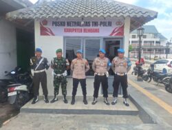 Polres Rembang Bangun Posko Netralitas TNI-Polri di Alun-alun Lasem