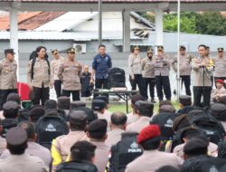 Kapolrestabes Semarang Pimpin Apel Kesiapsiagaan Pengamanan TPS