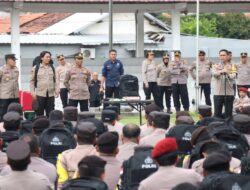 Jelang Pergeseran pasukan TPS, Kapolrestabes Semarang Tinjau Kesiapsiagaan Personel