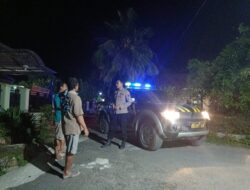 Ciptakan Harkamtibmas Kondusif, Polsek Gunem Patroli Blue Ligt di Pemukiman Penduduk & Obvit