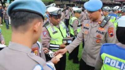 Pimpin Apel, Kapolres Boyolali Cek kesiapan Pengamanan Perjalanan Simpatisan partai Menuju Surakarta