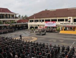 646 Personel Polresta Cilacap dan BKO Polda Jateng Dikerahkan untuk Amankan TPS