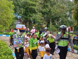 Polisi Sahabat Anak, Satlantas Polres Lamandau Perkenalkan Rambu Lalu Lintas