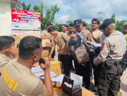 Ratusan Personel Polres Lamandau yang Terlibat Pengamanan TPS Terima Kaporlap
