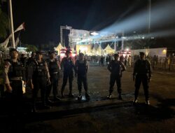 Personel Gabungan Polresta Pati Amankan Konser Tanpa Batas Fest 2024 di Stadion Joyokusumo