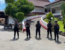 Satuan Samapta Polresta Pati Melaksanakan Patroli Kota Presisi di Kantor DPRD dan Gudang Logistik KPU