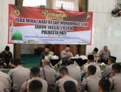 Polresta Pati Gelar Peringatan Isra’ Mi’raj Nabi Muhammad SAW dan Doa Bersama untuk Pemilu 2024