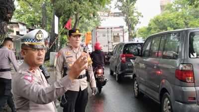 Kampanye Akbar di Semarang, Personil Polresta Pati Amankan Pemberangkatan Kader Partai