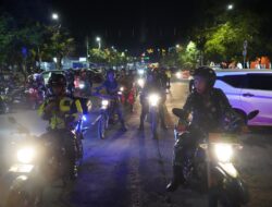 Ratusan Aparat Gabungan di Batang Gelar Patroli Skala Besar Jaga Kamtibmas Kondusif Jelang Pencoblosan