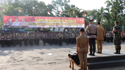 Polresta Pati Terima Kasih kepada Pejabat dan Anggota Keamanan dalam Apel Pengamanan Pemilu