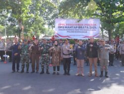 Kesiapan Pengamanan Pemungutan Suara, Polres Sukoharjo Laksanakan Apel Gelar Pasukan