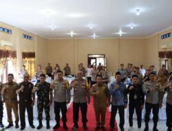 Wakapolda Kalteng Jalin Komunikasi Dengan Forkopimda, KPU dan Bawaslu Sukamara