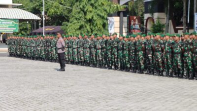 Tahapan Pengamanan Pemilu: Personel TNI Bergabung dengan Polri di Pati