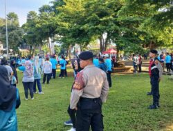 Pengamanan Senam Sehat Hari Jadi Ke-453, Polres Banjarnegara Terjunkan Personil