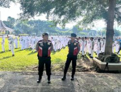 Senam Sehat Hari Jadi Banjarnegara Ke-453, Polres Banjarnegara Lakukan Pengamanan