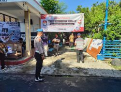 Anggota Polres Sukoharjo Amankan Pemungutan Suara Ulang di TPS Makamhaji