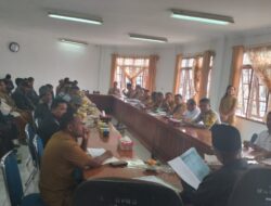 Rapat Mediasi Selisih Tapal Batas Antara 2 Desa Dihadiri Polres Humbahas