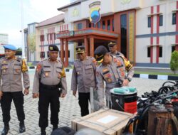 Kunjungi Polresta Pati, Tim Supervisi Dit Samapta Polda Jateng Lakukan Pengecekan