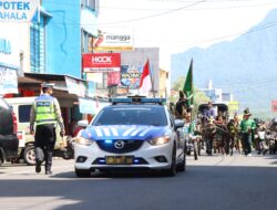 Kirab  Prosesi Hari Jadi Banjarnegara Ke-453, Polres Banjarnegara Lakukan Pengamanan
