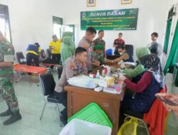Sebanyak 20 Personel Polres Lamandau Ikuti Donor Darah di Makodim 1017/Lmd