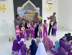 Polisi Sahabat Anak, Satlantas Polresta Pati Terima Kunjungan Murid TK Baiturrahim