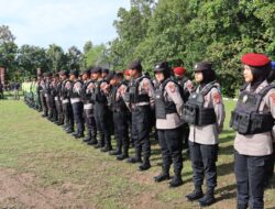 Anggota TNI-Polri di Lamandau Apel Gabungan PAM Rapat Pleno Tingkat Kabupaten