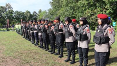 Apel Gabungan PAM Rapat Pleno Tingkat Kabupaten Diikuti TNI-Polri di Lamandau