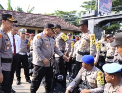 Polres Rembang Gelar Apel Pergeseran Pasukan Pam TPS Pemilu 2024