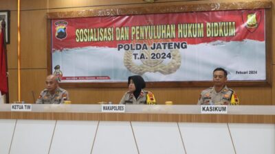 Kerja sama dengan Bidkum Polda Jawa Tengah, Sie Hukum Polres Sukoharjo Gelar Penyuluhan Hukum