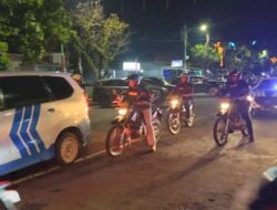 Polres dan Aparat Gabungan Patroli Skala Besar Keliling Batang di Hari Terakhir Kampanye