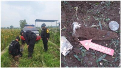 Mortir Bentuk Botol Ditemukan di Sawah Banyumas, Dijinakan Jibom Gegana Polda Jateng