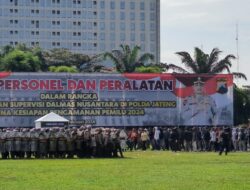 Kabaharkam Polri Cek Kesiapan Personel dan Alutsista Pengamanan Pemilu Wilayah Polda Jateng