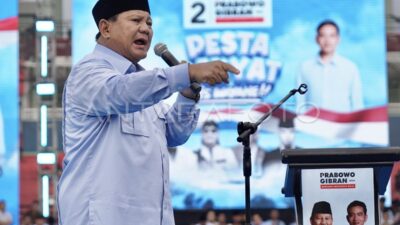 Kampanye Akbar di Sidoarjo Jatim, Prabowo: Saya Bersumpah Beri Jiwa dan Raga untuk RI