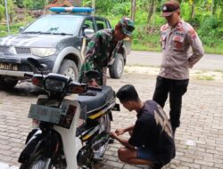Patroli Siang Polsek Pancur Temui Pemuda Menggunakan Knalpot Bising